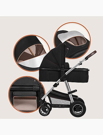 Passeggino LIONELO Amber 2 in 1 - Passeggino, navicella, borsa e accessori - Fino a 22 kg