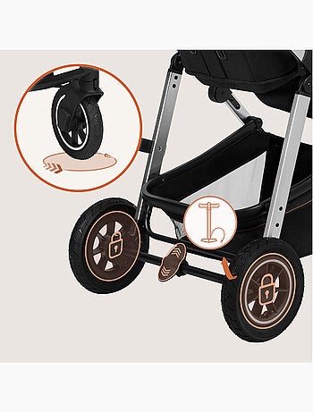 Passeggino LIONELO Amber 2 in 1 - Passeggino, navicella, borsa e accessori - Fino a 22 kg