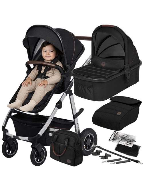 Passeggino LIONELO Amber 2 in 1 - Passeggino, navicella, borsa e accessori - Fino a 22 kg - Kiabi