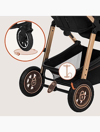 Passeggino LIONELO Amber 2 in 1 - Passeggino, navicella, borsa e accessori - Fino a 22 kg