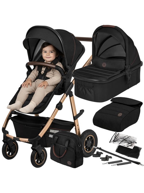 Passeggino LIONELO Amber 2 in 1 - Passeggino, navicella, borsa e accessori - Fino a 22 kg - Kiabi