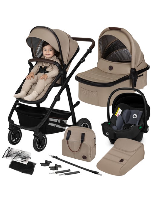 Passeggino LIONELO Amber 3 in 1 - 0-22 kg - Passeggino, navicella, seggiolino auto, borsa e accessor - Kiabi