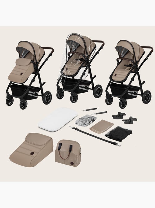 Passeggino LIONELO Amber 3 in 1 - 0-22 kg - Passeggino, navicella, seggiolino auto, borsa e accessor - Kiabi
