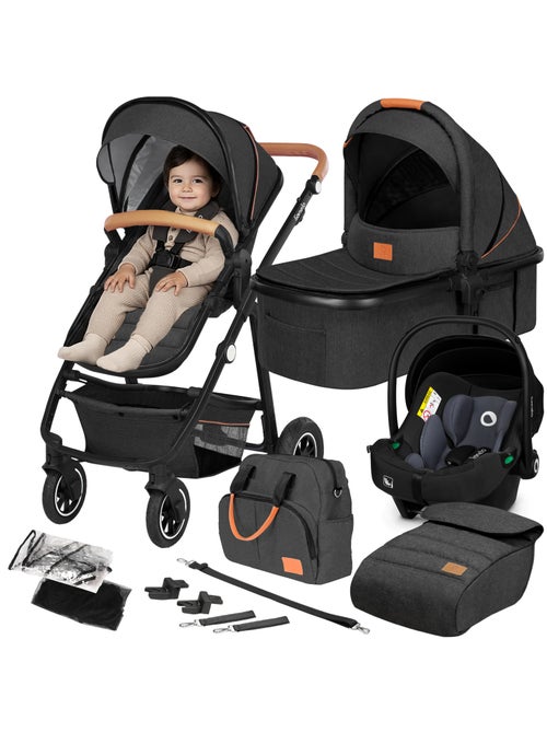 Passeggino LIONELO Amber 3 in 1 - 0-22 kg - Passeggino, navicella, seggiolino auto, borsa e accessor - Kiabi