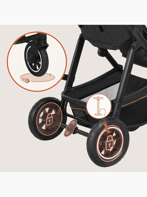 Passeggino LIONELO Amber 3 in 1 - 0-22 kg - Passeggino, navicella, seggiolino auto, borsa e accessor - Kiabi