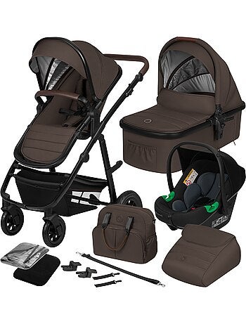 Passeggino LIONELO Amber 3 in 1 - 0-22 kg - Passeggino, navicella, seggiolino auto, borsa e accessor