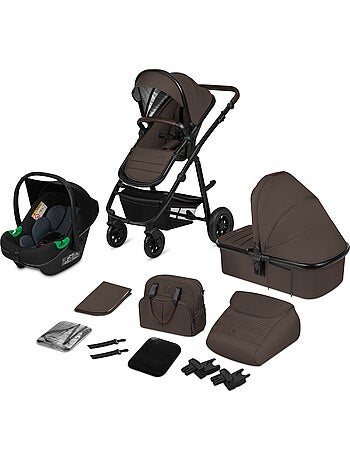 Passeggino LIONELO Amber 3 in 1 - 0-22 kg - Passeggino, navicella, seggiolino auto, borsa e accessor