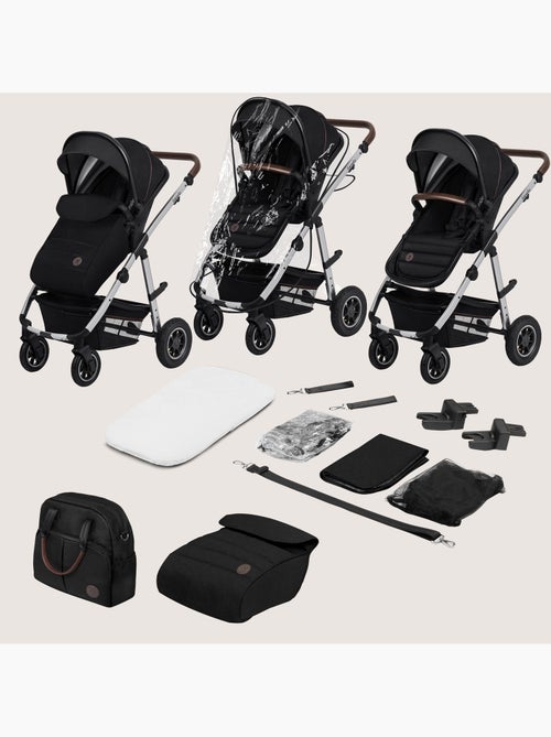 Passeggino LIONELO Amber 3 in 1 - 0-22 kg - Passeggino, navicella, seggiolino auto, borsa e accessor - Kiabi