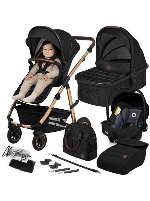 Passeggino LIONELO Amber 3 in 1 - 0-22 kg - Passeggino, navicella, seggiolino auto, borsa e accessor - Kiabi