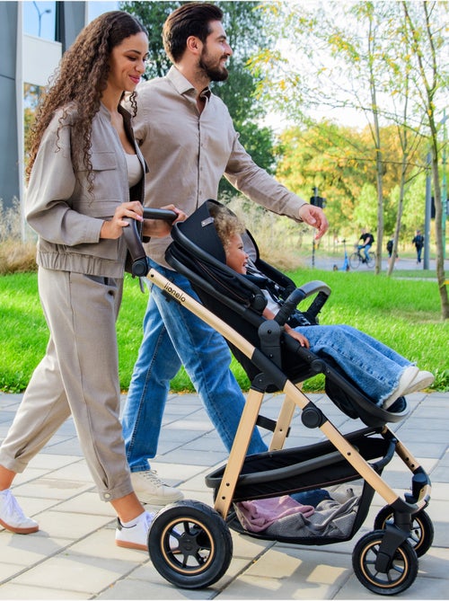 Passeggino LIONELO Amber 3 in 1 - 0-22 kg - Passeggino, navicella, seggiolino auto, borsa e accessor - Kiabi