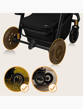 Passeggino LIONELO Amber Plus 2 in 1 - Passeggino, navicella, borsa e accessori