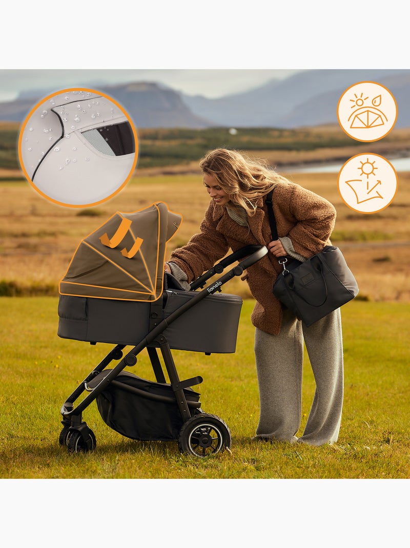 Passeggino LIONELO Amber Plus 2 in 1 - Passeggino, navicella, borsa e accessori Beige - Kiabi