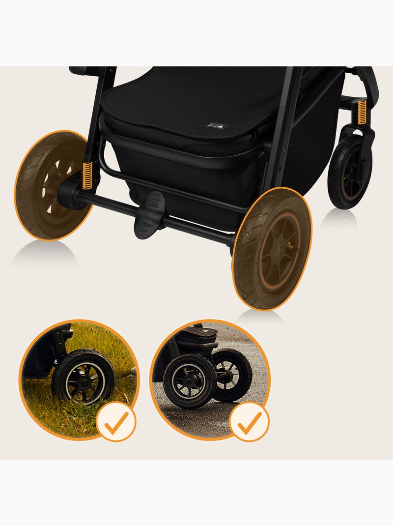Passeggino LIONELO Amber Plus 2 in 1 - Passeggino, navicella, borsa e accessori Beige - Kiabi
