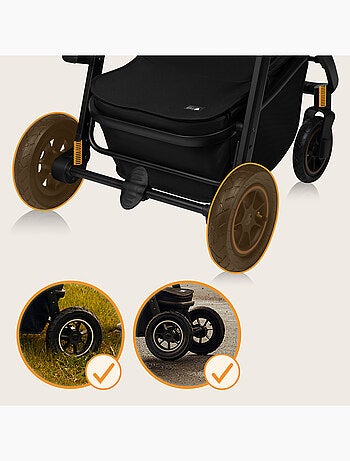 Passeggino LIONELO Amber Plus 2 in 1 - Passeggino, navicella, borsa e accessori