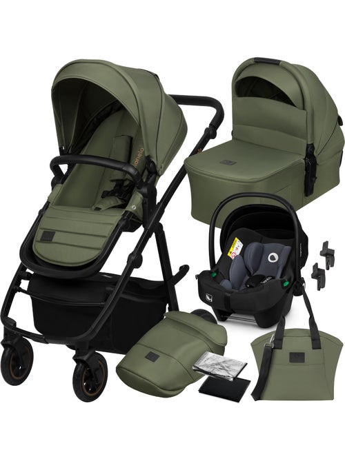 Passeggino LIONELO Amber Plus 3 in 1: passeggino, navicella, seggiolino auto, borsa e accessori - Kiabi