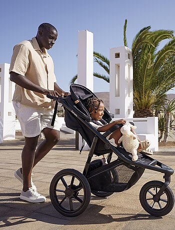 Passeggino LIONELO Azura All-Terrain - Sportivo - Fino a 22 kg - Doppio freno - Pompa inclusa