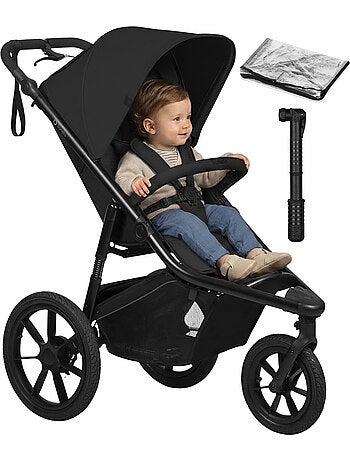 Passeggino LIONELO Azura All-Terrain - Sportivo - Fino a 22 kg - Doppio freno - Pompa inclusa