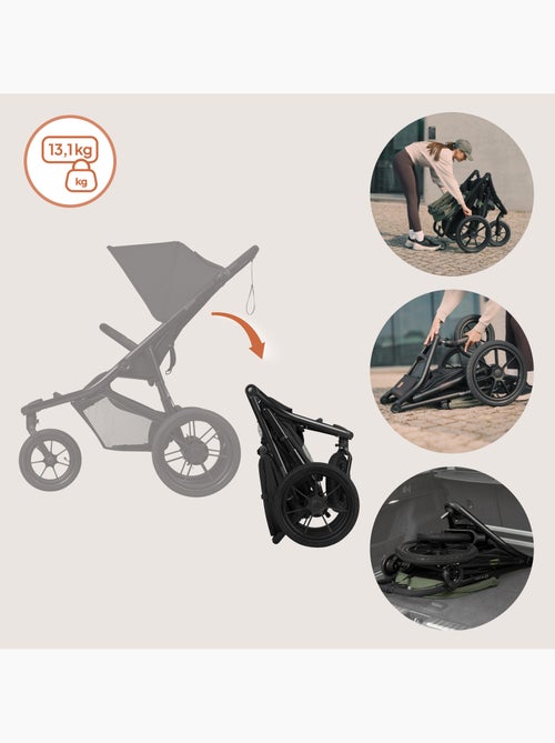 Passeggino LIONELO Azura All-Terrain - Sportivo - Fino a 22 kg - Doppio freno - Pompa inclusa - Kiabi