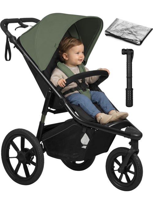 Passeggino LIONELO Azura All-Terrain - Sportivo - Fino a 22 kg - Doppio freno - Pompa inclusa - Kiabi