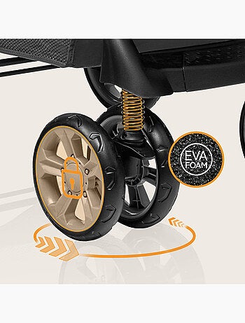 Passeggino LIONELO Emma All-Terrain - 6-36 mesi - Borsa inclusa - Chiusura rapida