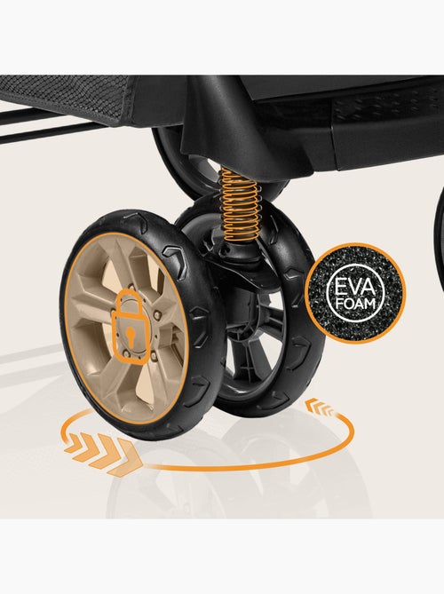 Passeggino LIONELO Emma All-Terrain - 6-36 mesi - Borsa inclusa - Chiusura rapida - Kiabi