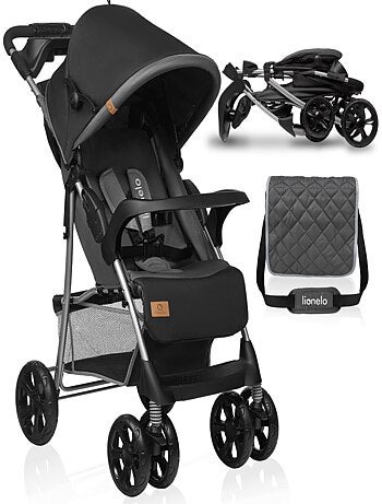 Passeggino LIONELO Emma All-Terrain - 6-36 mesi - Borsa inclusa - Chiusura rapida