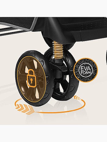 Passeggino LIONELO Emma All-Terrain - 6-36 mesi - Borsa inclusa - Chiusura rapida