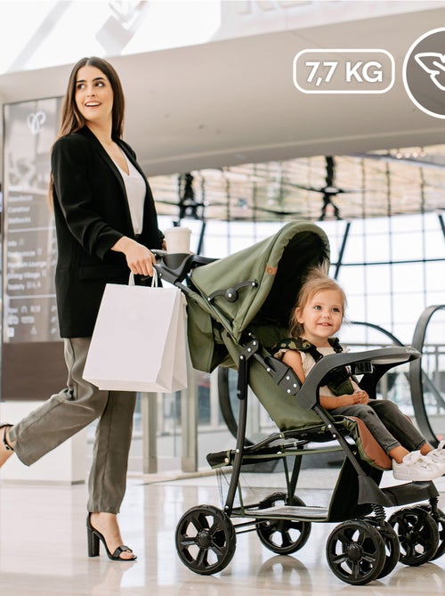 Passeggino LIONELO Emma All-Terrain - 6-36 mesi - Borsa inclusa - Chiusura rapida - Kiabi