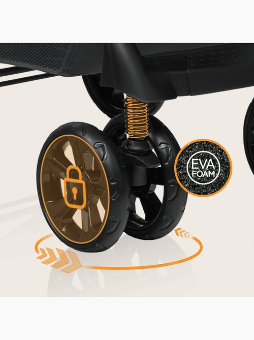 Passeggino LIONELO Emma All-Terrain - 6-36 mesi - Borsa inclusa - Chiusura rapida - Kiabi