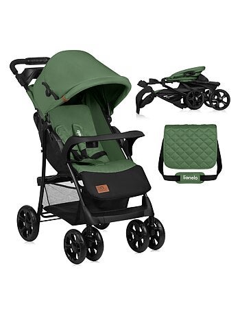 Passeggino LIONELO Emma All-Terrain - 6-36 mesi - Borsa inclusa - Chiusura rapida