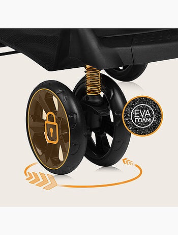 Passeggino LIONELO Emma All-Terrain - 6-36 mesi - Borsa inclusa - Chiusura rapida