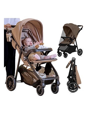 Passeggino LIONELO Emma One All-Terrain - Chiusura rapida - Ruote grandi - 6-48 mesi