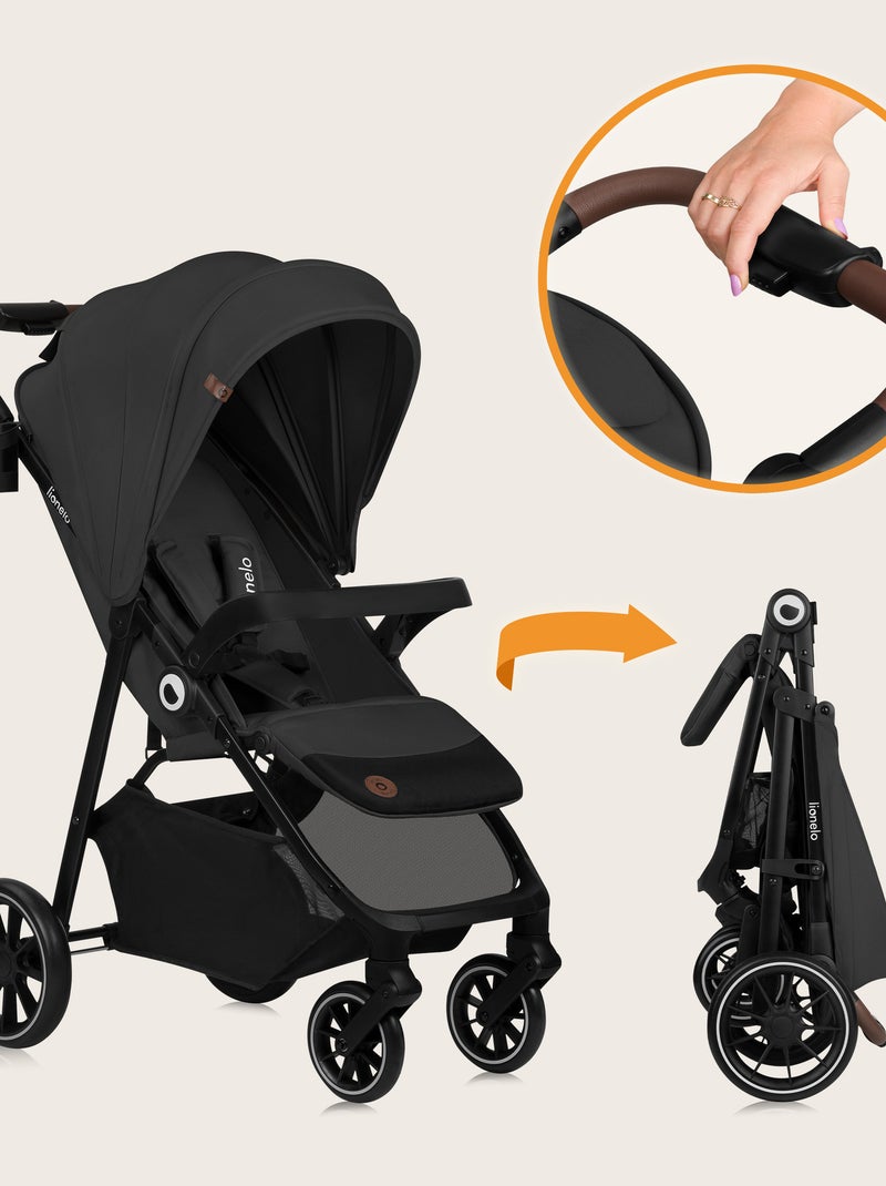 Passeggino LIONELO Emma One All-Terrain - Chiusura rapida - Ruote grandi - 6-48 mesi Grigio - Kiabi