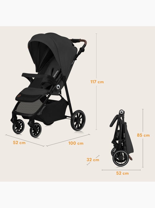 Passeggino LIONELO Emma One All-Terrain - Chiusura rapida - Ruote grandi - 6-48 mesi - Kiabi