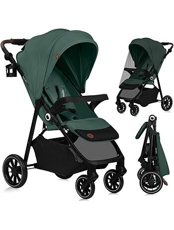 Passeggino LIONELO Emma One All-Terrain - Chiusura rapida - Ruote grandi - 6-48 mesi