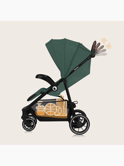 Passeggino LIONELO Emma One All-Terrain - Chiusura rapida - Ruote grandi - 6-48 mesi - Kiabi