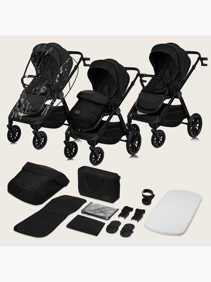 Passeggino LIONELO Layla Trio - Fino a 22 kg - Passeggino, navicella, seggiolino auto e accessori Nero - Kiabi