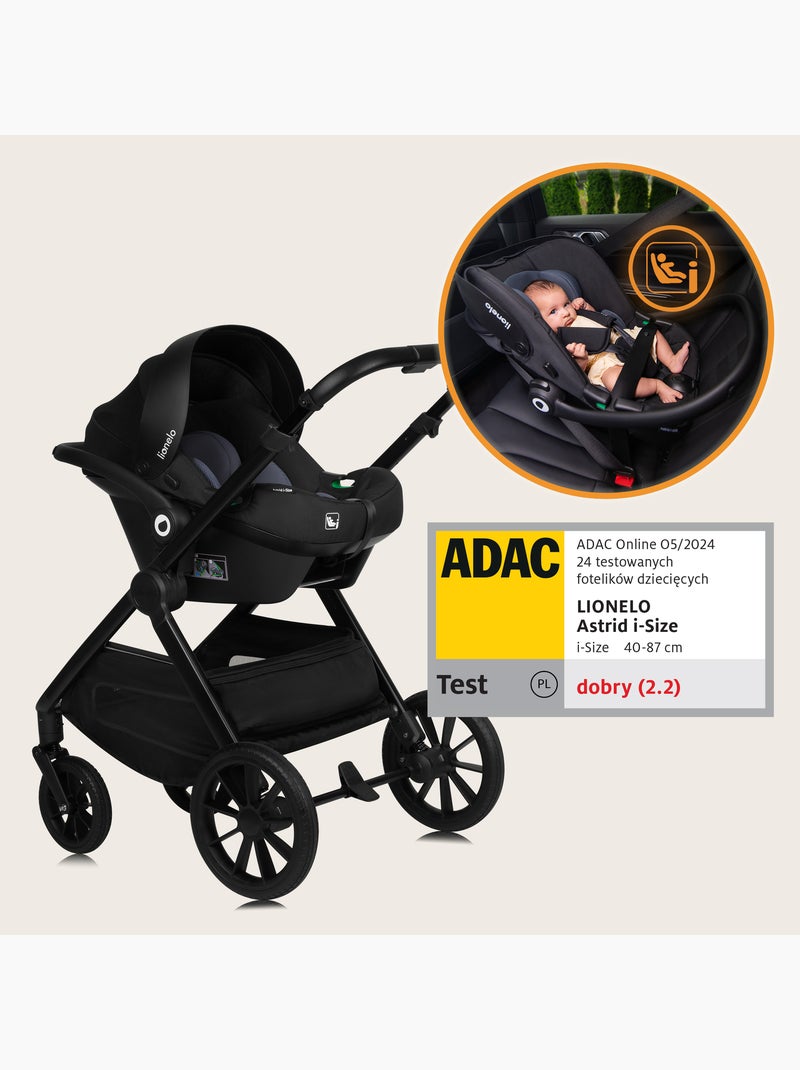 Passeggino LIONELO Layla Trio - Fino a 22 kg - Passeggino, navicella, seggiolino auto e accessori Nero - Kiabi