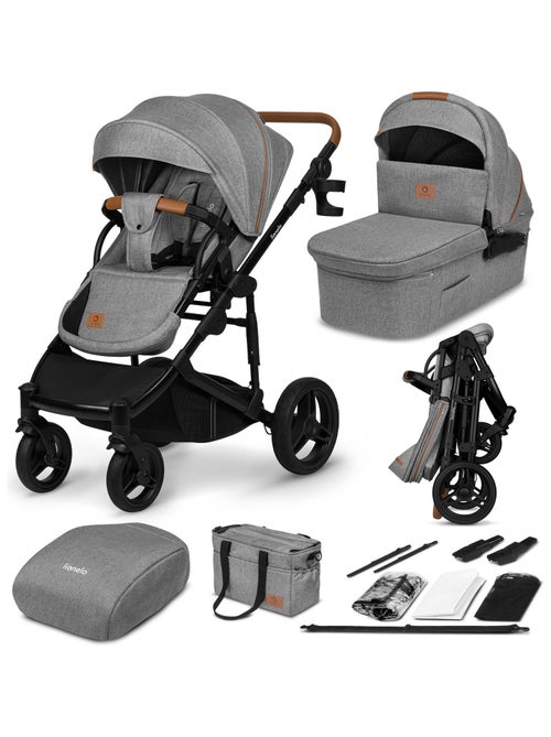 Passeggino Lionelo Mari Tour 2 in 1 - Ruote grandi - Parapioggia e altro ancora - Kiabi