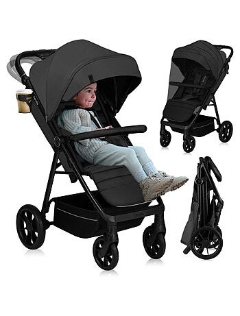 Passeggino LIONELO Mira All-Terrain - Fino a 22 kg - Ampia superficie - Ruote grandi