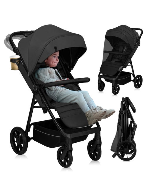Passeggino LIONELO Mira All-Terrain - Fino a 22 kg - Ampia superficie - Ruote grandi - Kiabi
