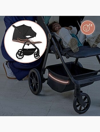 Passeggino LIONELO Mira All-Terrain - Fino a 22 kg - Ampia superficie - Ruote grandi