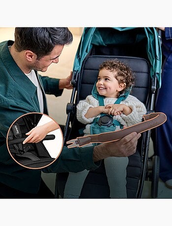 Passeggino LIONELO Mira All-Terrain - Fino a 22 kg - Ampia superficie - Ruote grandi