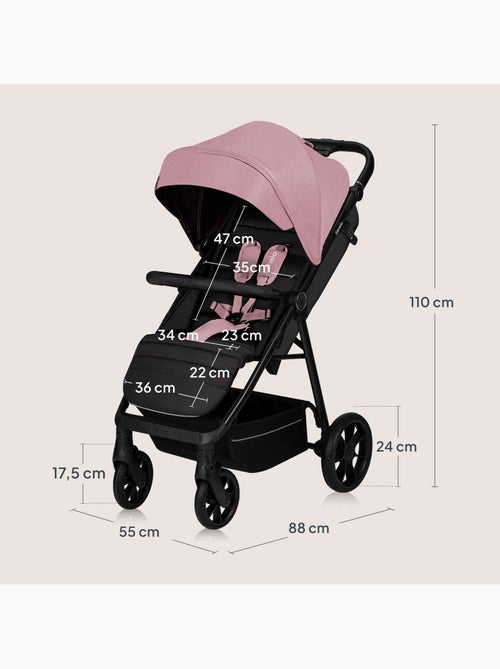 Passeggino LIONELO Mira All-Terrain - Fino a 22 kg - Ampia superficie - Ruote grandi - Kiabi Passeggino LIONELO Mira All-Terrain - Fino a 22 kg - Ampia superficie - Ruote grandi - Kiabi