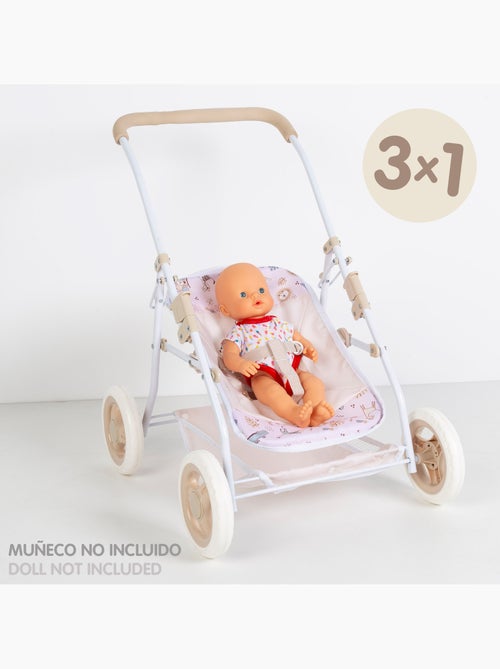 Passeggino per bambole 2 in 1 colorbaby - Kiabi