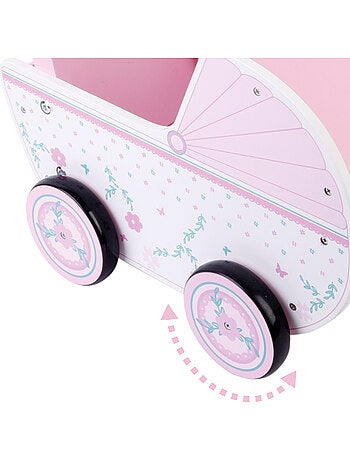 Passeggino per bambole in legno woomax