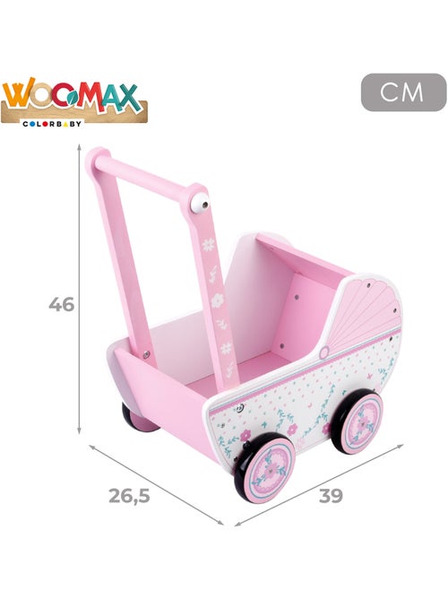 Passeggino per bambole in legno woomax - Kiabi