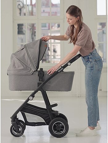 Passeggino trio LIONELO Bianka - Fino a 22 kg - Pacchetto passeggino, navicella, seggiolino auto e a