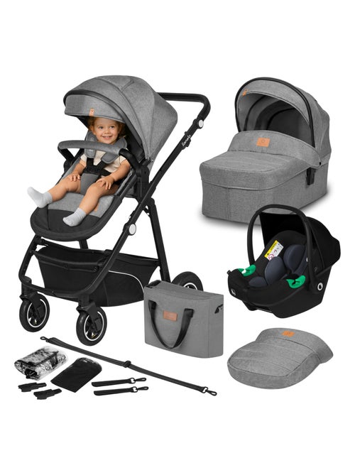 Passeggino trio LIONELO Bianka - Fino a 22 kg - Pacchetto passeggino, navicella, seggiolino auto e a - Kiabi Passeggino trio LIONELO Bianka - Fino a 22 kg - Pacchetto passeggino, navicella, seggiolino auto e a - Kiabi
