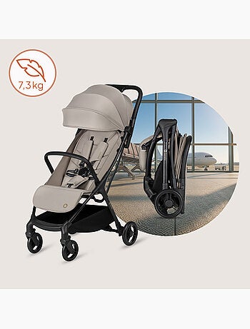 Passeggino ultracompatto LIONELO Agia - Leggero - Fino a 4 anni - Ampio cestino - Chiusura rapida
